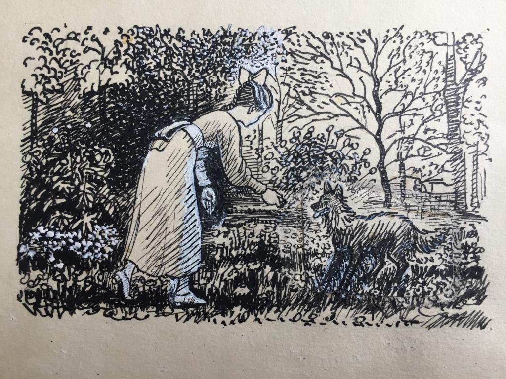 Эндриксон Е.М. (1907-1994)  Кныш в саду