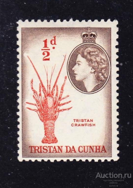 marine life Африка 1954 TRISTAN DA CUNHA 1/2d**