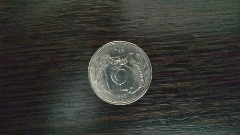 Монеты.США.1999. Джорджия.(D).UNC/