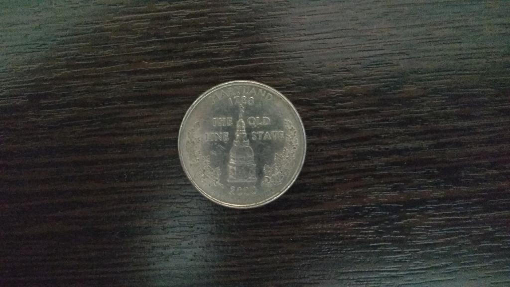 Монеты.США.2000.25 центов.Мэриленд.(Р).UNC/
