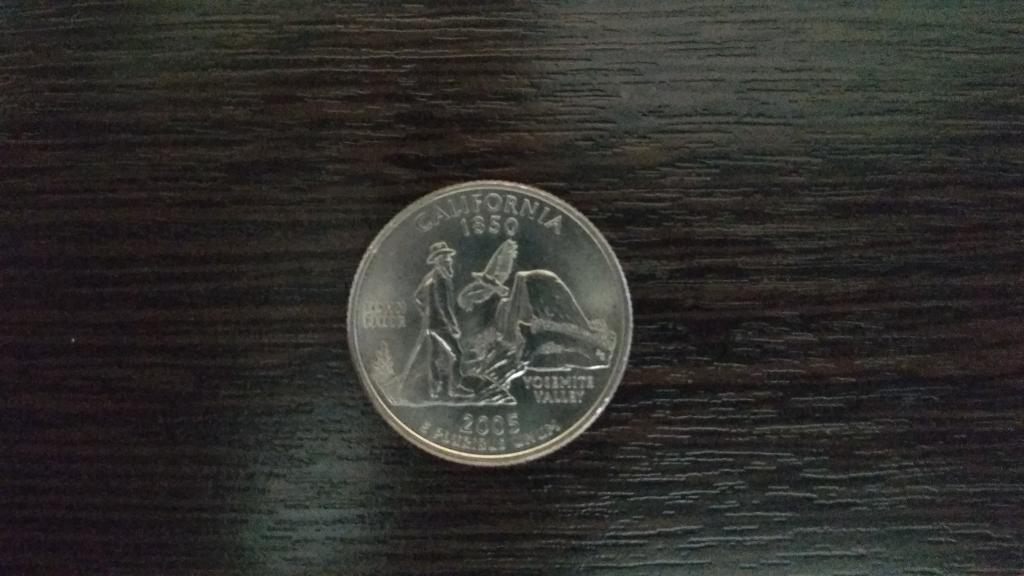 Монеты.США.2005.25 центов.Калифорния.(D).UNC.