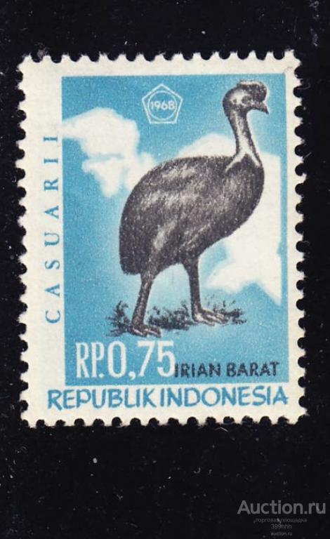 ПТИЦЫ Азия 1968 IRIAN BARAT 0.75*