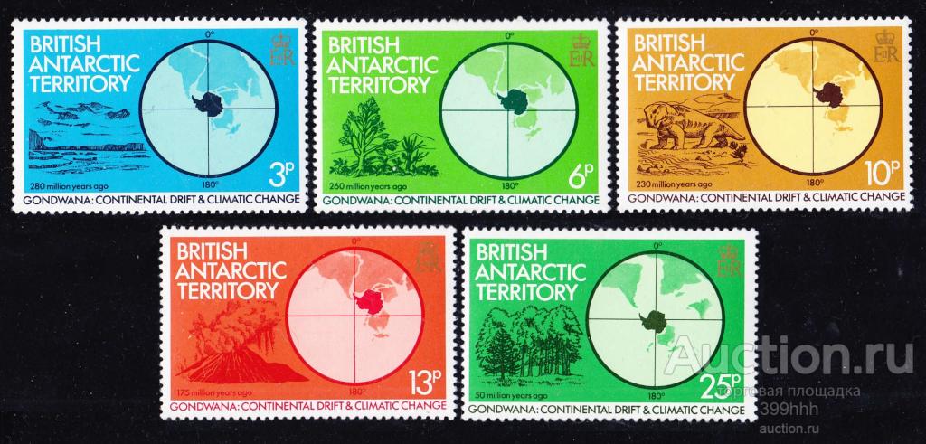 карта серия Антарктика 1982 ВАТ**