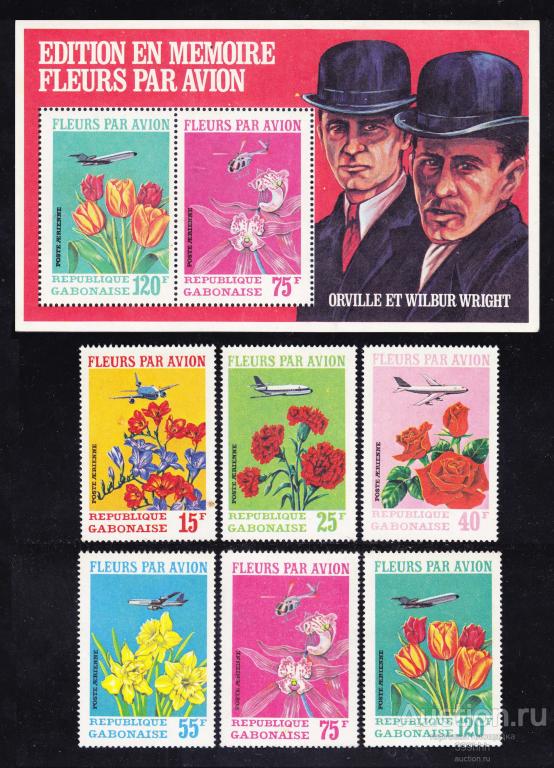 ЦВЕТЫ серия Африка 1971 Габон**