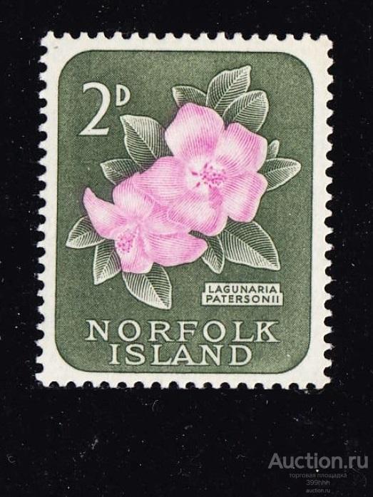 ЦВЕТЫ Океания 1960 Norfolk Island 2d*