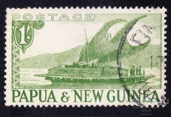 морской транспорт КAHOE Океания PAPUA 1952 1/