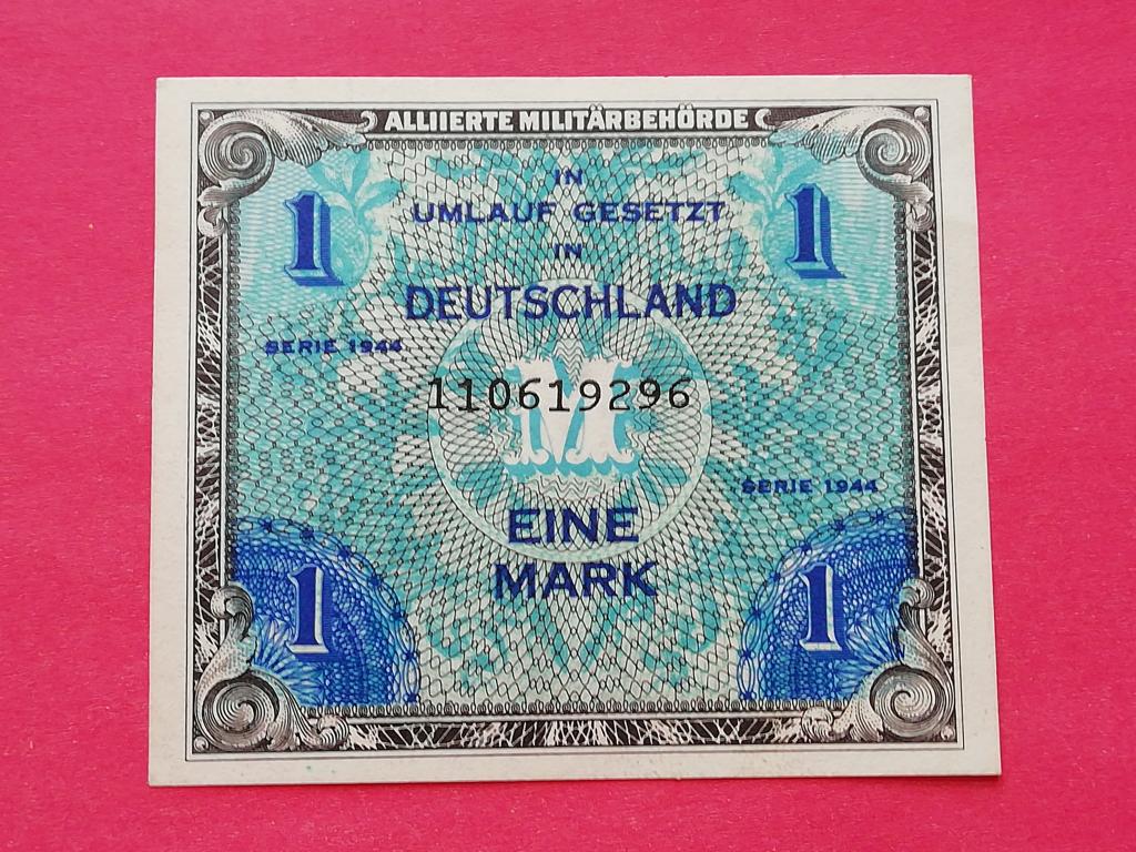 1 марка 1944 г.Unc.Германия.Американская зона оккупации.Р-192а.