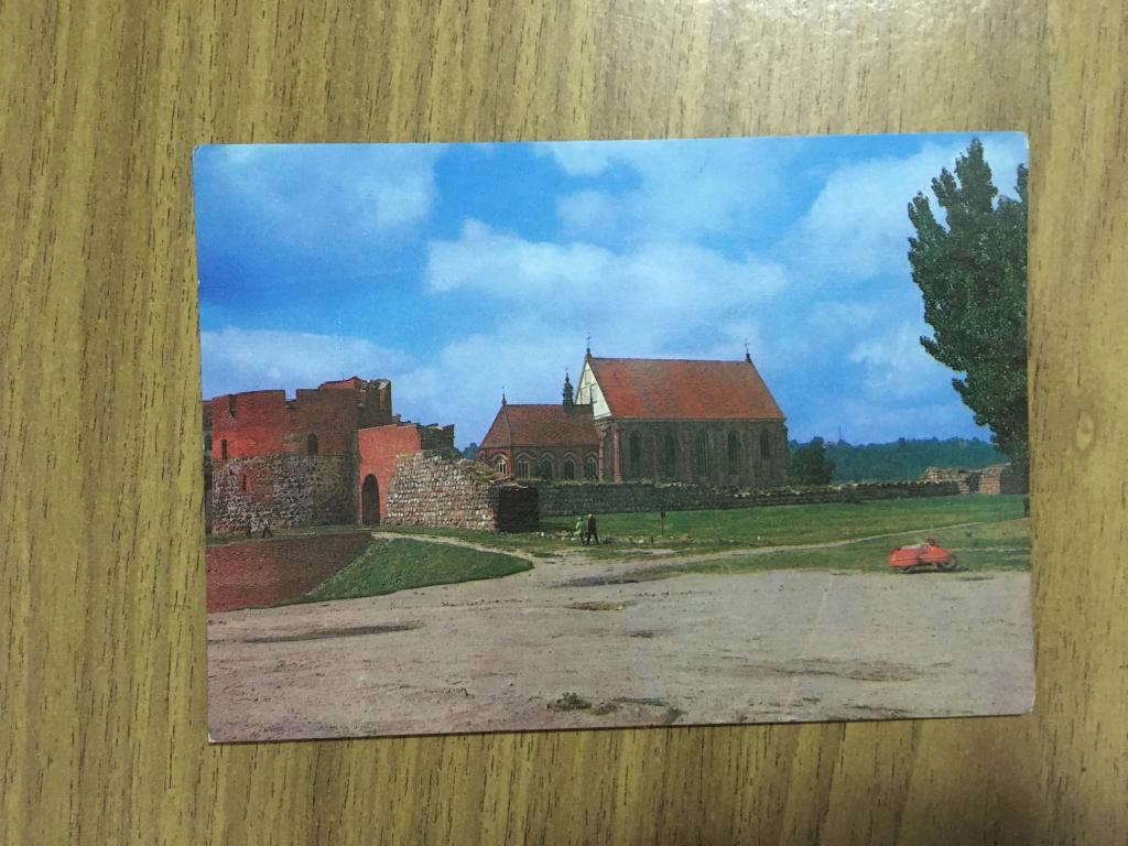 Открытка. Каунас. Каунасский замок. 1981 г.  Рязанцева. Литовская СССР. Литва.