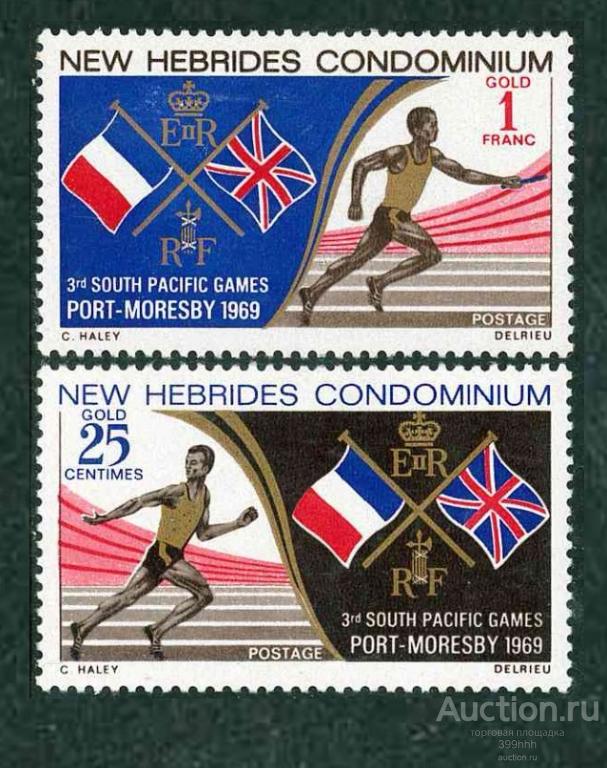 спорт серия Океания 1969 NEW НЕВRIDЕS*