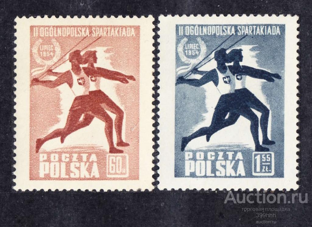спорт серия Европа Польша 1954**