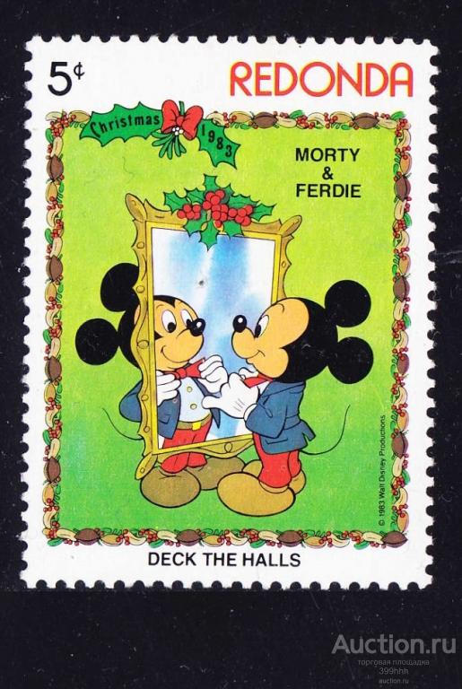DISNEY Америка 1984 REDONDA 5c**