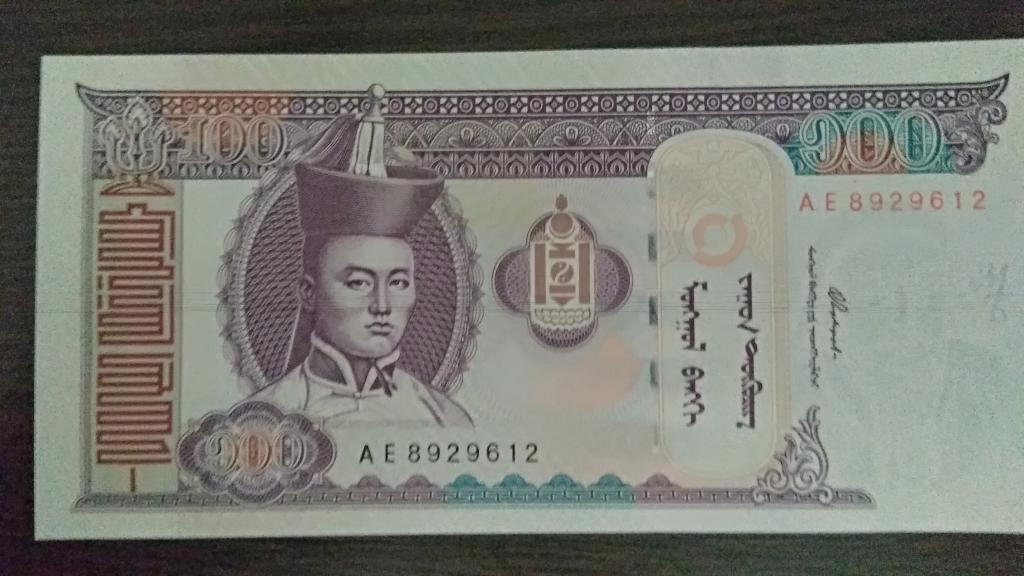 Банкноты.Монголия.2000.100 тугриков.Пресс