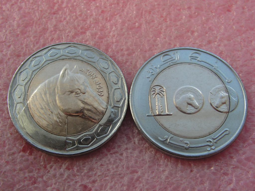 Алжир 100 динаров 2018 unc