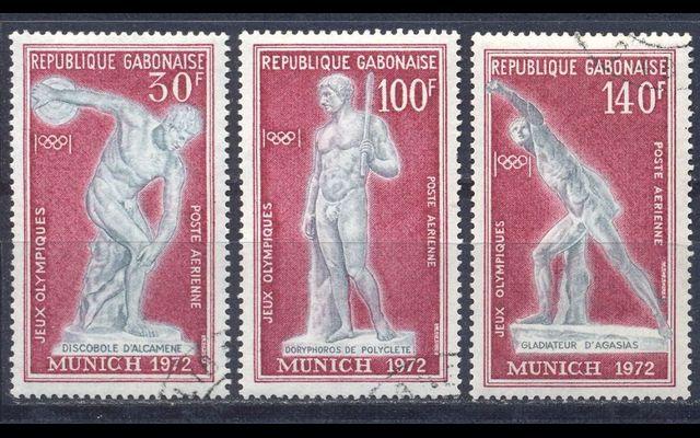 Габон 1972 Mi 470-72 Олимпийские игры CTO 008/004