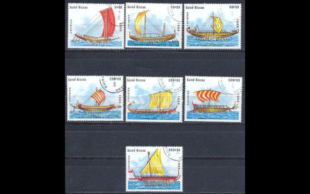 Гвинея-Бисау 1988 Mi 967-73 Древние корабли CTO 008/034