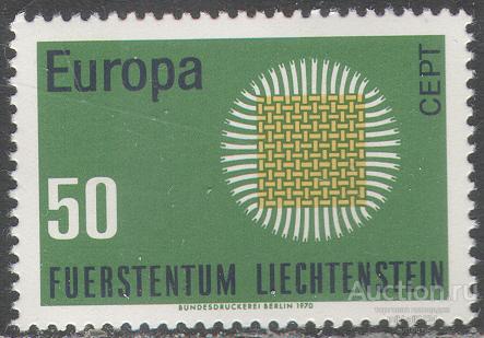 С4241 Европа СЕПТ Europa CEPT Омнибус 1970 Лихтенштейн 1м п/с **
