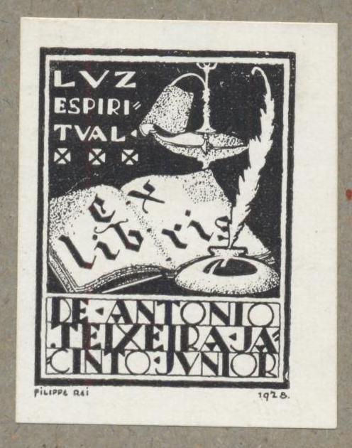 Экслибрис. Ex Libris Antonio Teixeira, Португалия 1928