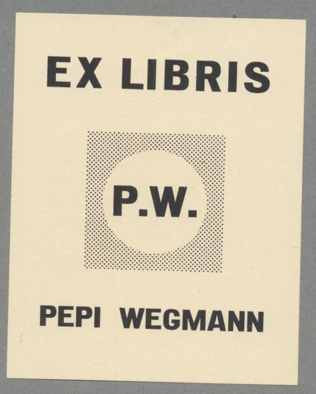 Экслибрис. Ex Libris Pepi Wegmann