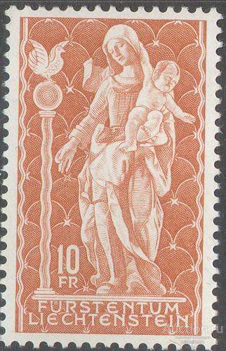 С4268 ✅ Религия Христианство Мадонна Скульптура 1965 Лихтенштейн 1м п/с ** 13МЕ