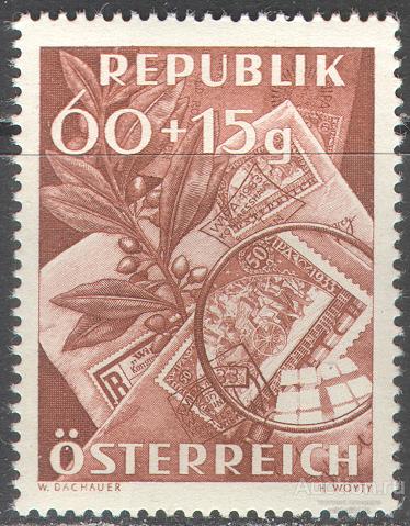 Т0127 ✅ Почта Филателия День почтовой марки 1949 Австрия 1м п/с ** 4МЕ
