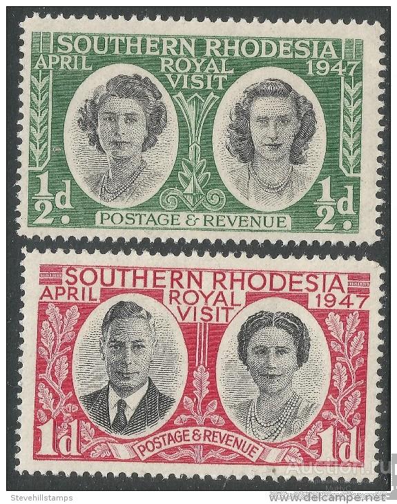 Южная Родезия 1947 Королева