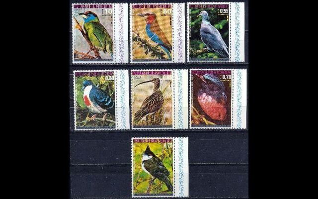 Гвинея экв. 1976 Mi 947-53 Птицы Азии CTO 008/348