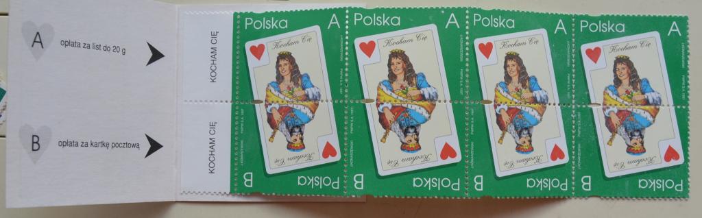 Польша 1997 г. Буклет Игральные Карты - 8 марок