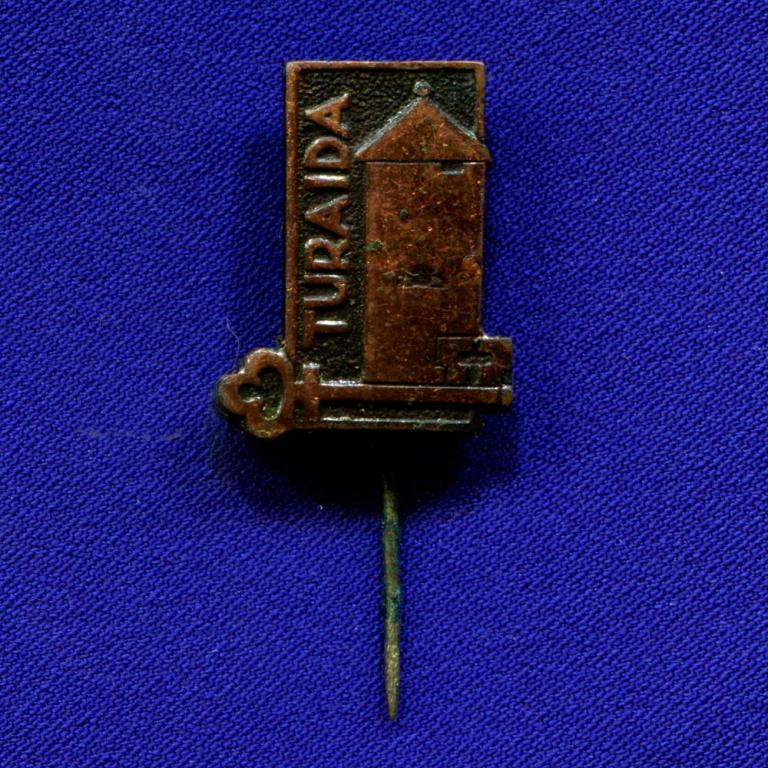 Значок «Турайдский замок Латвия» Тяжелый металл Иголка
