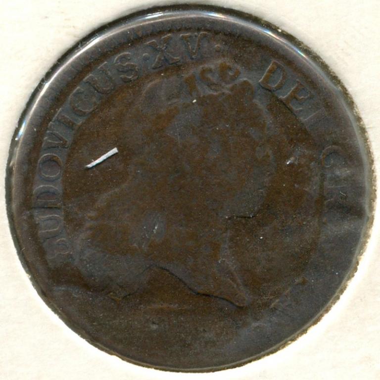 Франция 1/2 соля 1720 #439.4 VG