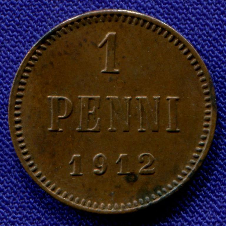 Николай II 1 пенни 1912 / UNC