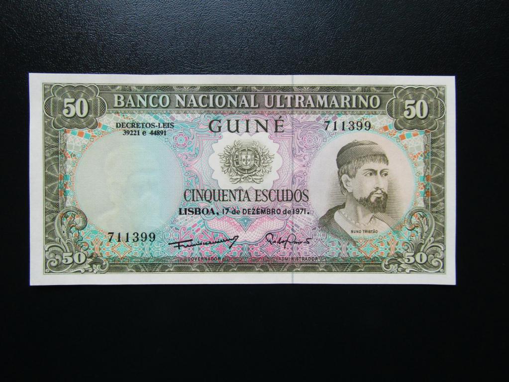Португальская Гвинея - 50 эскудо 1971г. Р-44а.2. UNC.