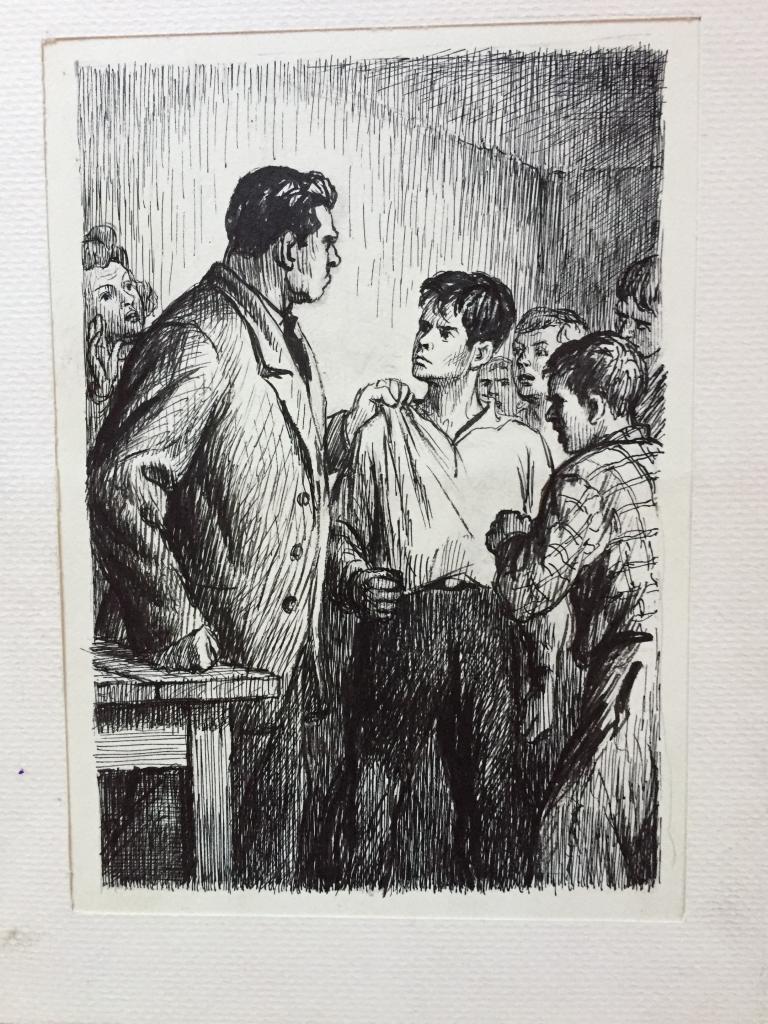Ройтер Л.Г. (1910-1994)  Рисунок 9 к книге С.Шляху "Товарищ Ваня"