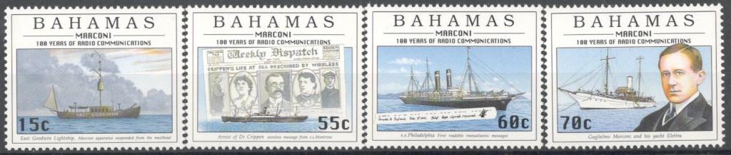 Багамские острова , 1996, № 904-907, € 11, MNH, полн., корабли
