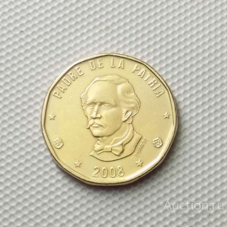 Доминиканская республика 1 песо 2008 года (706у)