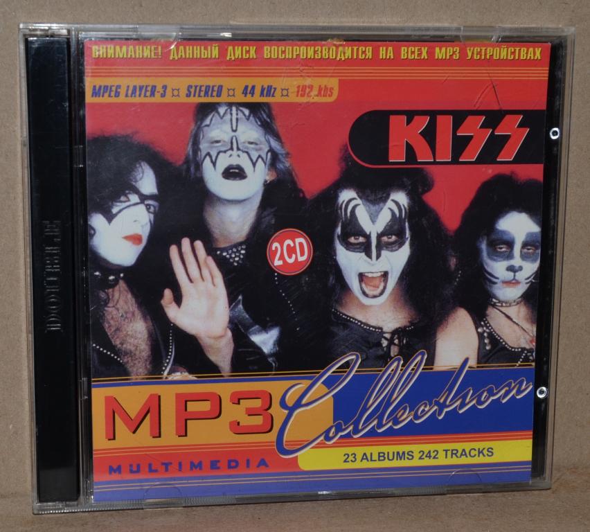 MP3  KISS  23 альбомов "Выпуск 2004 года" На 2 CD   Лот № М-075