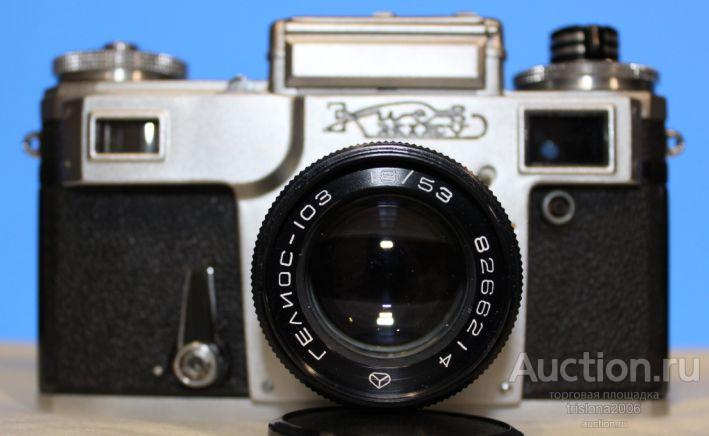 Фотоаппарат Киев (4М) №82 20285, Гелиос-103. ЛЮКС в футляре.