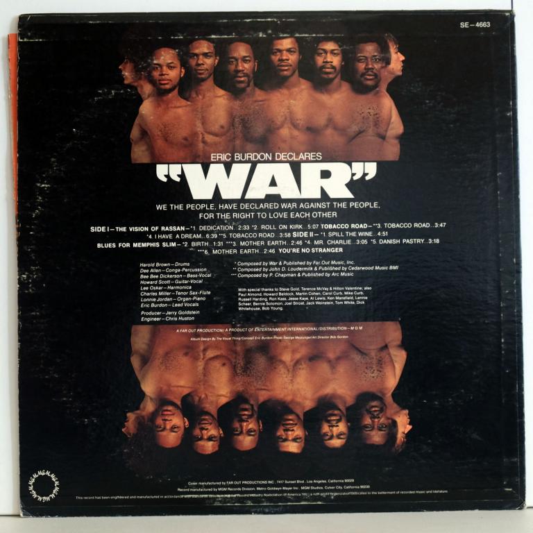 Eric Burdon &amp; War ‎– Eric Burdon Declares "War"