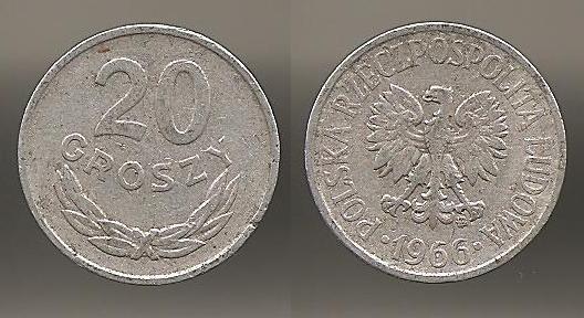 ПНР Польша 20 грошей 1966