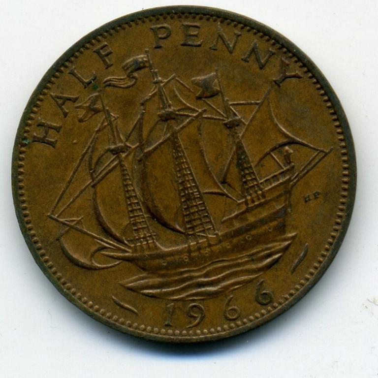 1/2 пенни - Великобритания - 1966