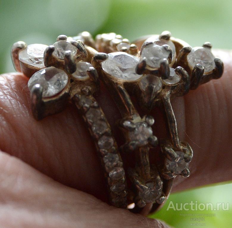 Германия перстень кольцо серебро 925* новое  вес 8,56 гр.  17 размер