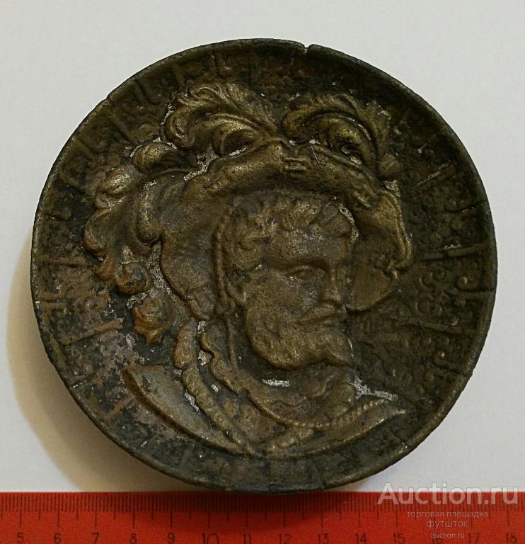 Пепельница Визитница Подставка старинная Олово Номерная тяжелая