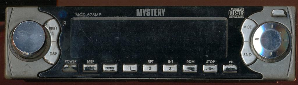 панель автомагнитолы MYSTERY MCD 678 MP рабочая 100%