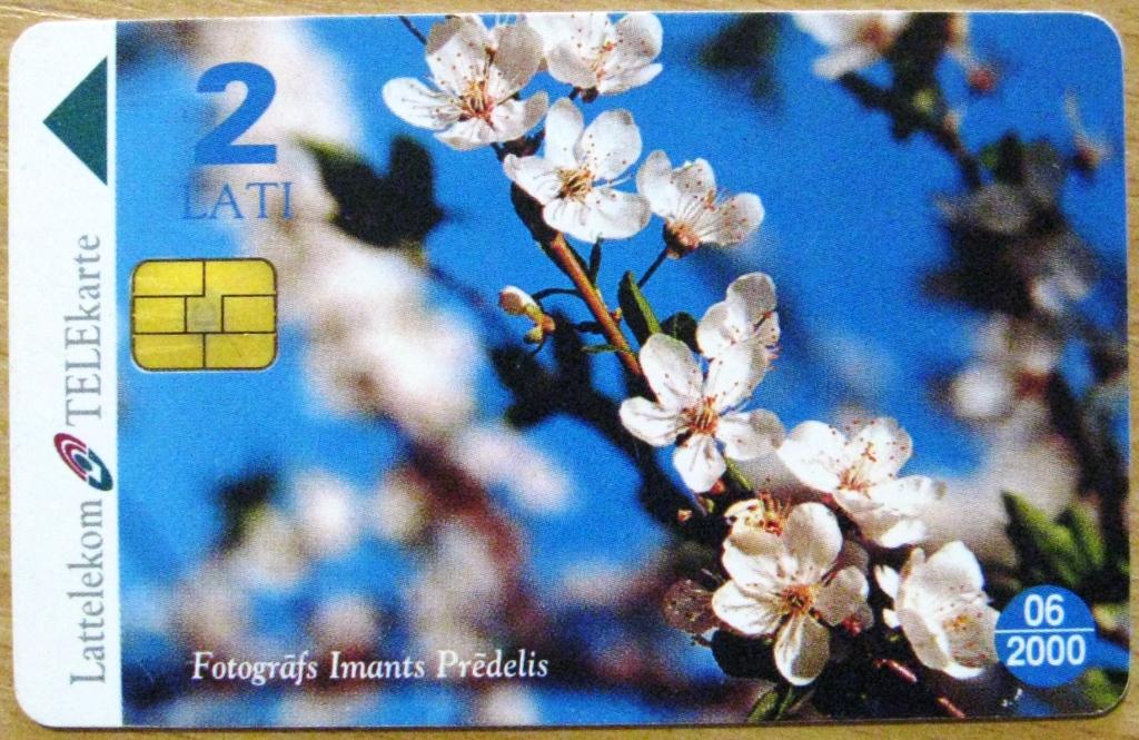 К20-560 ЛАТВИЯ ТЕЛЕФОННАЯ КАРТА 2 LATI 2000