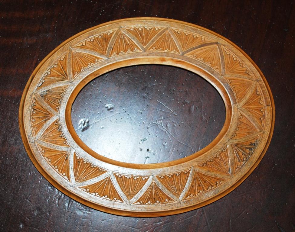 Рама рамка овальная старинная резная Царская Россия