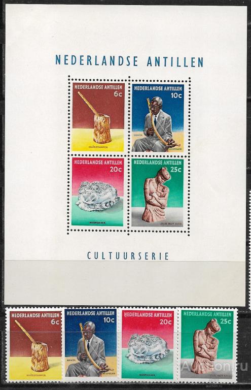 Антиллы.  культура  Ми  120-23, бл. 1 **