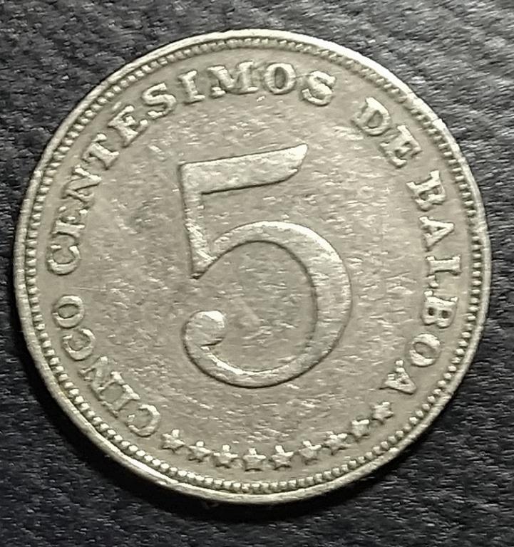 Панама 5 сентесимо 1962 г.
