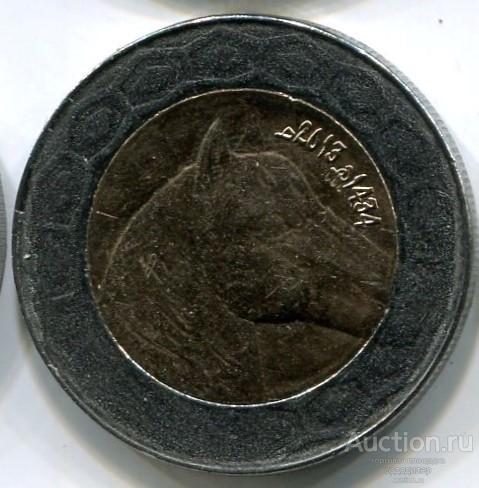Алжир 100 динаров 2011 года. Биметалл.