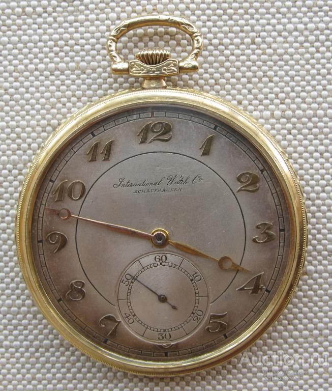 INTERNATIONAL WATCH COMPANY SCHAFFHAUSEN, Швейцария, золото 585 проба,  50мм. Обслужены.