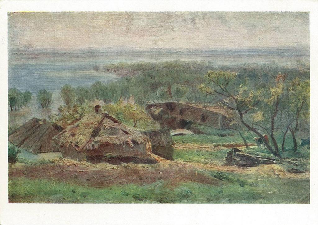 Картина художника Крылова Ивана Ивановича степь Ковыльная