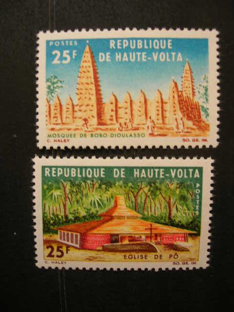 Верхняя Вольта 1966 архитектура   MNH